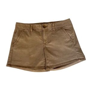 American Eagle Outfitters - Tan Midi Stretch Shorts - Size 6